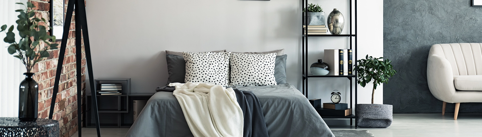 Modern Two Colour Combination Ideas for Living Room Walls